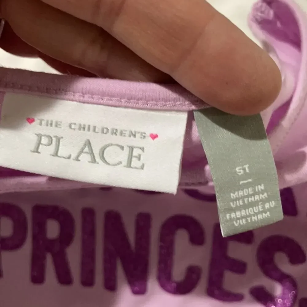 The children’s place 5t unicorn princess dress purple tulle sparkle worn once